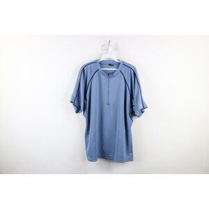 Vintage Nashbar Mens XL Knit Short Sleeve Half Zip Bicycle Cycling Jersey Shirt